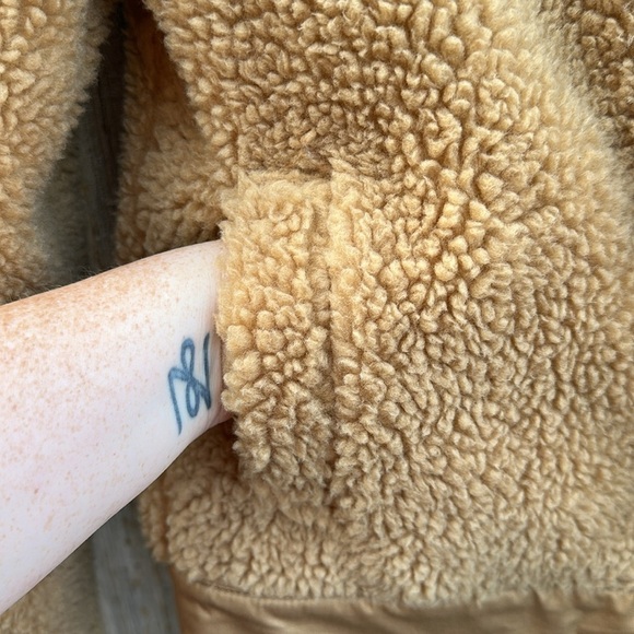 Madewell Tan Teddy Jacket Size Xs - Picture 3 of 5